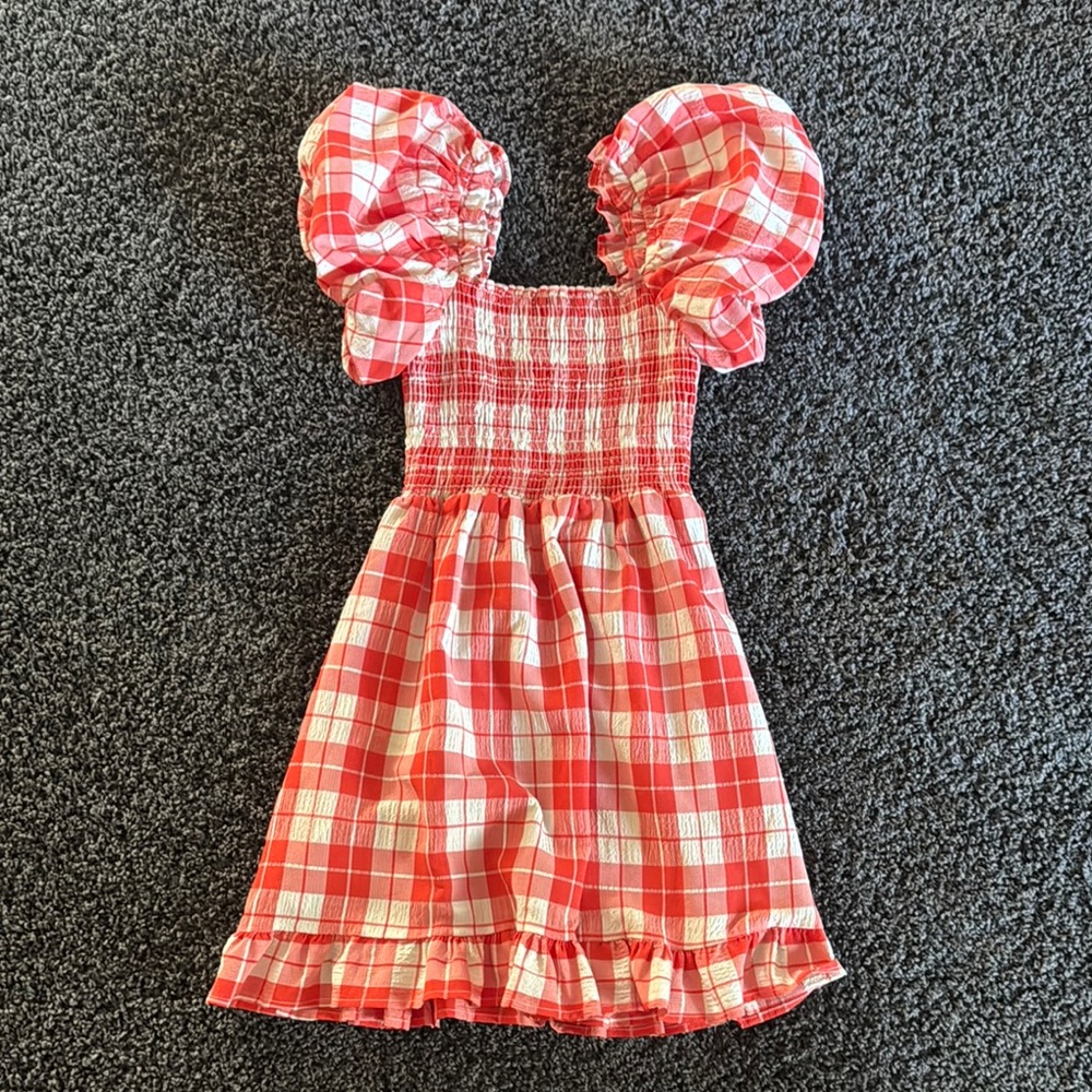 Show Me Your MuMu Coral and White Smocked Top